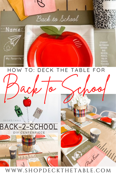 How To: Deck the Table for Back-2-School