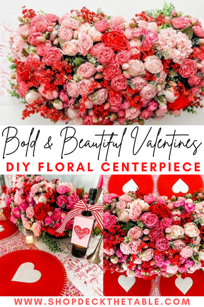 DIY Valentine Flower Centerpiece