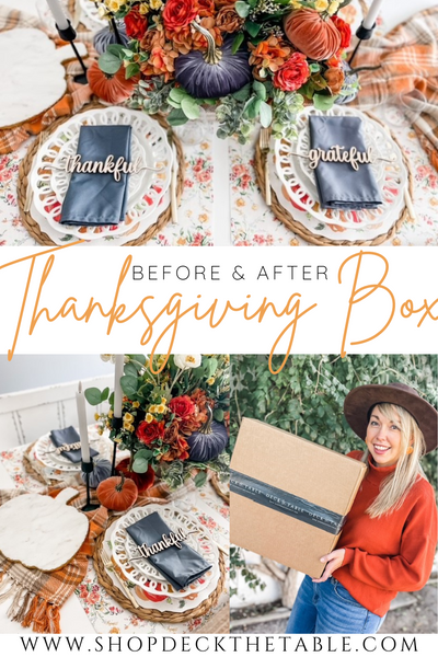 Before & After: Thanksgiving Box
